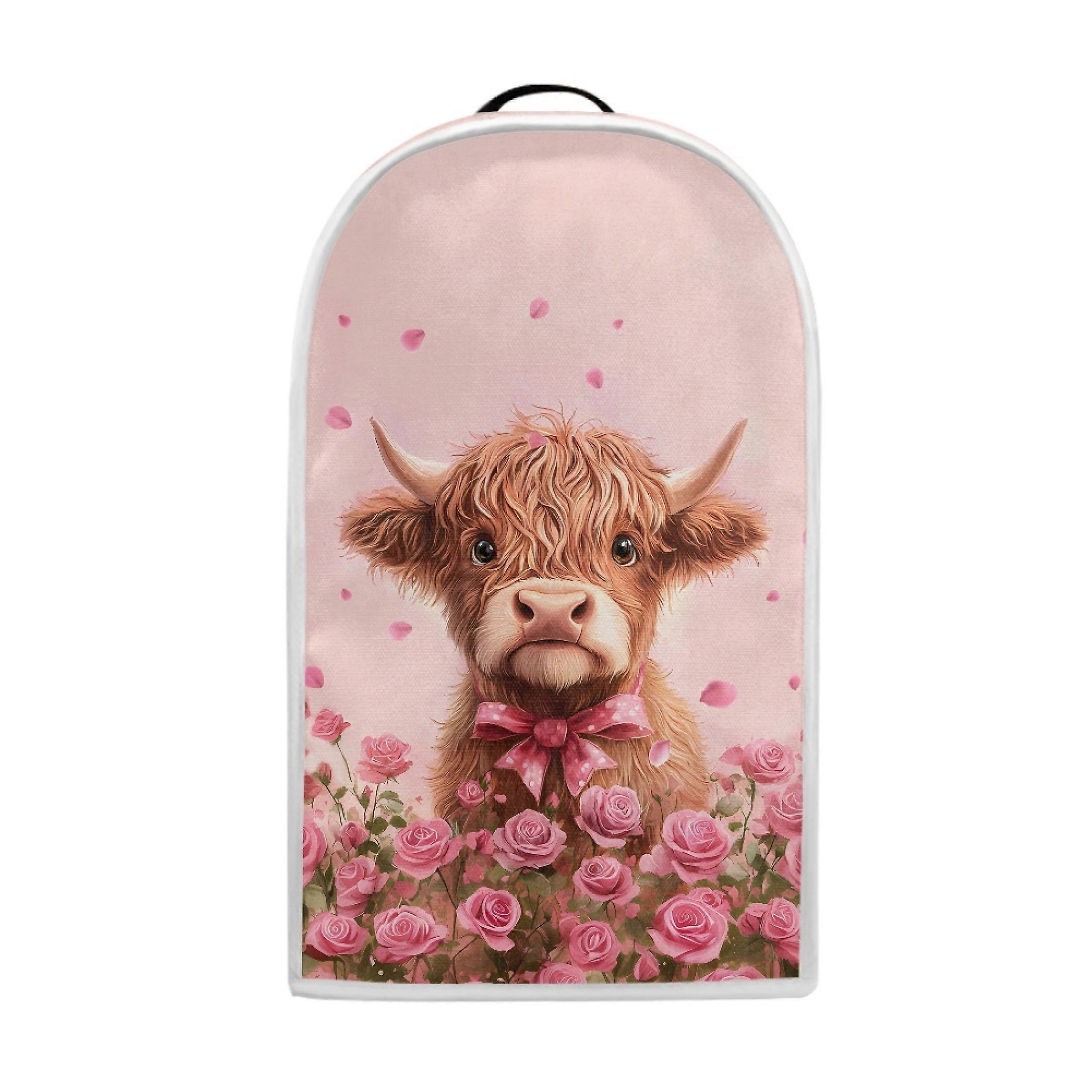 Highland Cattle Blender Covers for Polyester Reusable with Elastic
