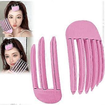 Volumegevende haarkammen voor de haaraanzet, set 2025 Fluffy Lift Root Hair Clip Set, ontwerp met brede tanden voor volumineuze pony, gemakkelijk hulpmiddel voor volume op de kruin, editie 0