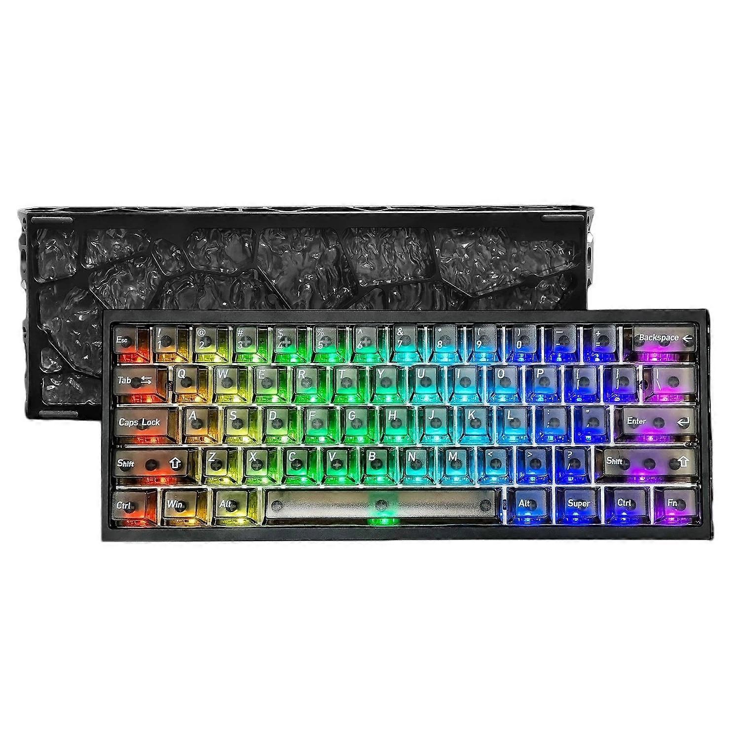 H60 Pro 블루투스 무선 트리플 모드 게이밍 키캡 컷아웃 마그네틱 축 키보드