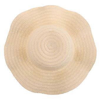 Chapeau de soleil pour femme, chapeau de paille à larges bords pour la plage, protection UV