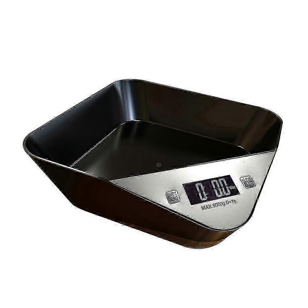 5kg High Precision Electronic Kitchen Scale with Integrated Bowl, ABS Material
