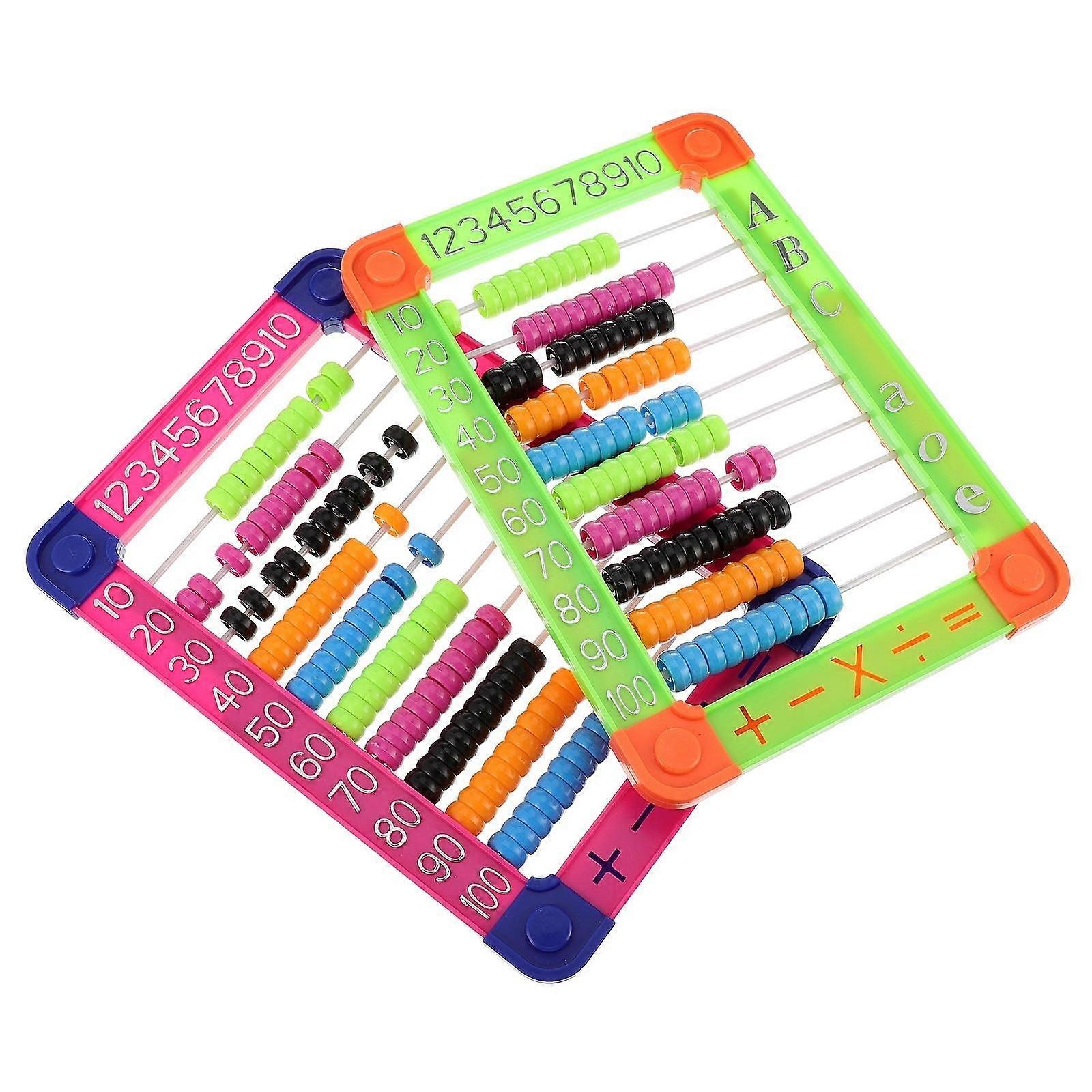 Abacus Toy Kid Educational Abacus for Arithmetic Counting 2Pcs Set