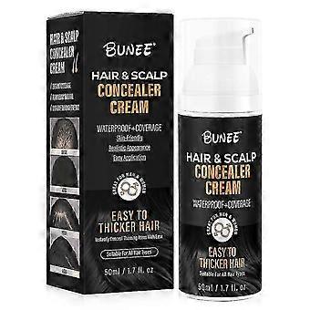 Hair & Scalp Concealer Cream, Hair Concealer for Men and Women, Root Coverage Fuller Cream, Instantly Conceal Thinning Areas with Ease