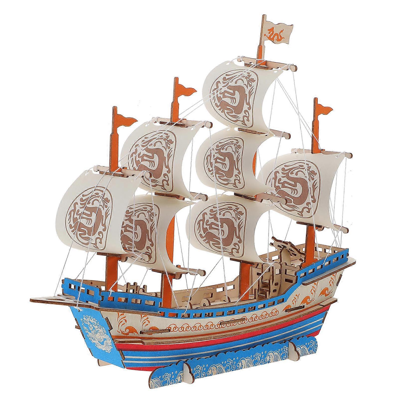 Modellboot-Bausatz, Holzschiffsmodell, Dekorationsartikel, 1 Set