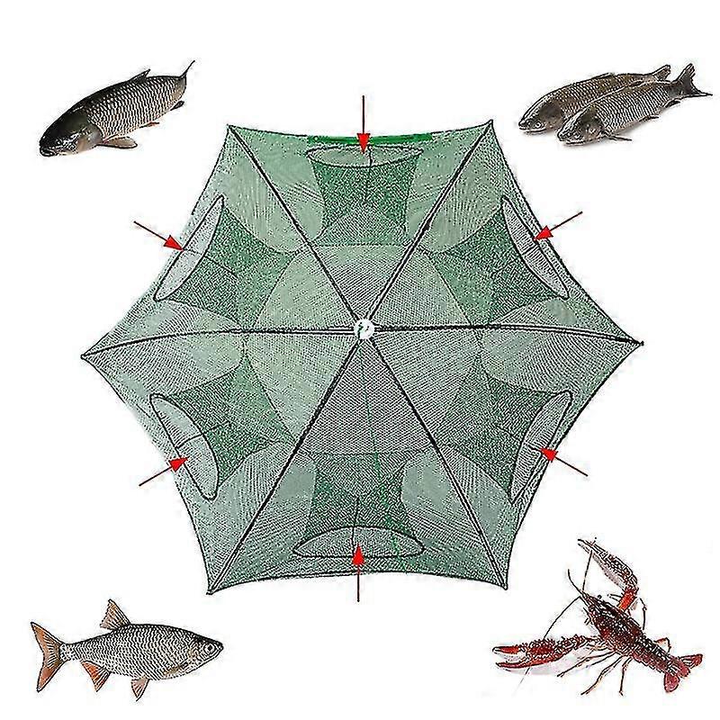 Portable Fishing Net Automatic Foldable Catch Fish Baits Trap_mpn