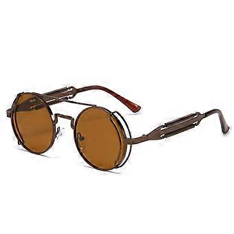 Men's Women's Steampunk Punk Metal UV400 Irregular Frame Unisex Sunglasses-Dugt