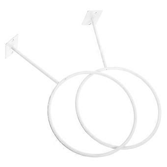 2pcs Wall Mount Basketballs Holder Sports Balls Stand Home Balls Display Rack Basketball Holder