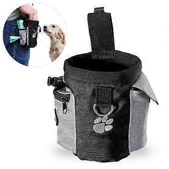 UEETEK Dog Treat Pouch Pet Hands Free Training Waist Bag Drawstring Carries Pet Toys Food Poop Bag Pouch