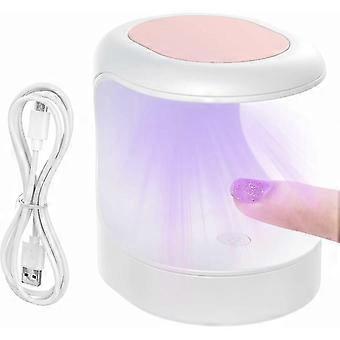 Mini lampe à ongles en gel UV, lampe à ongles en gel UV américain avec 3 perles de lumière convergeant à 45, portable des années 60
