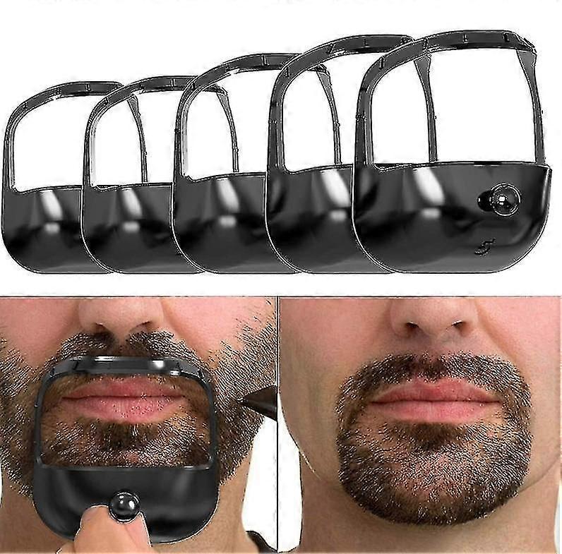 5 Sizes Goatee Shaving Template Beard Guide Shaper Beard Shaping & Styling Template For Men