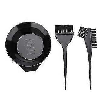 Farfi 3pcs/set Hair Dye Colouring Brush Comb Color Mixing Bowl Hairdressing Tools