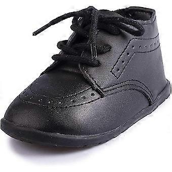 Baby oxford shoes for infant boy with soft rubber sole