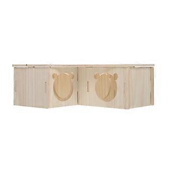 Multifunctionele Hamster Hideout Bite-resistant Hamster Nest Houten Hamster House