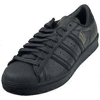 Baskets classiques unisexes adidas Superstar Vintage noires et dorées