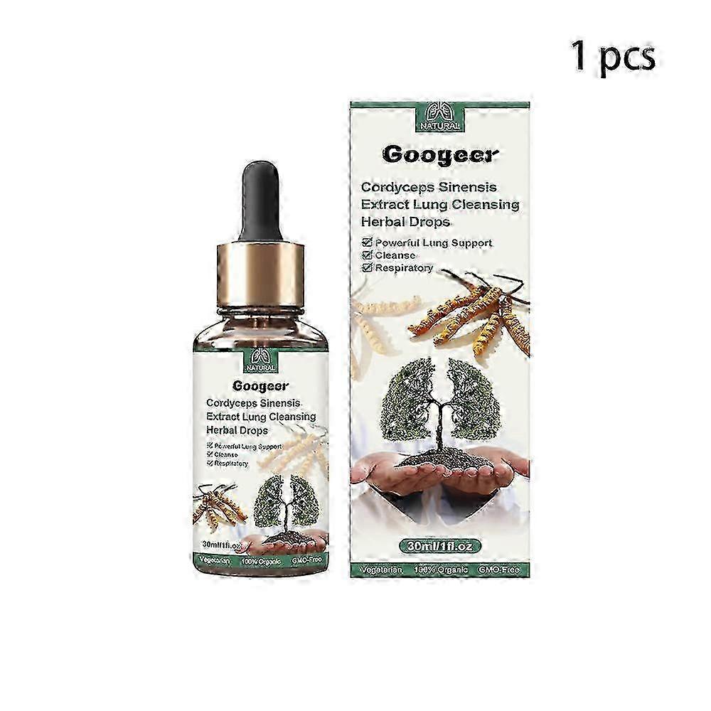 1-3x Cordyceps Sinensis Extract Lung Cleansing Drops 30ml