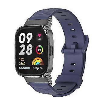 Mijobs Honeycomb TPU Watch Band with Zinc Alloy Connector for Redmi Watch 3 Comfortable Adjustable Strap 140mm 225mm Wrist Fit