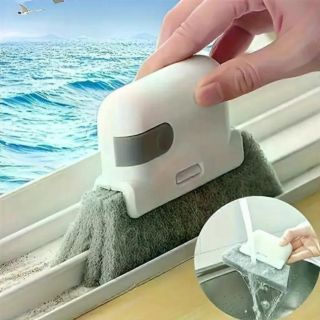 Multifunctional hand brush for window frames and kitchen rails
