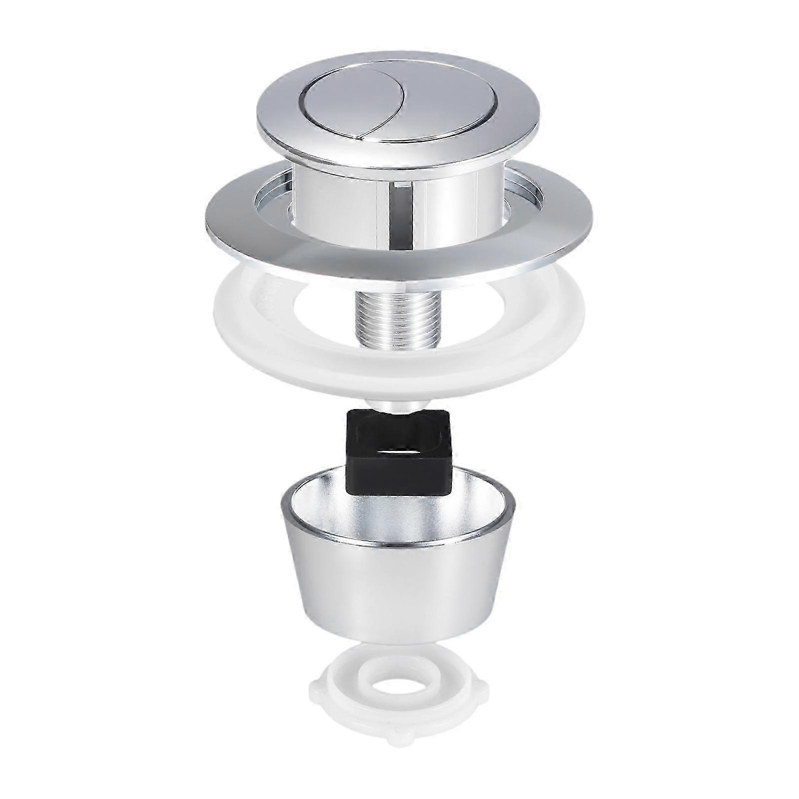 Universal Toilet Flush Valve Fitting Kit Adjustable Tank Button Water Saving