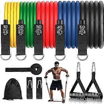 Resistance bands, exercise bands, fitness bands for men and women, suitable for outdoor workouts (Round buckle 150 lbs latex material)
