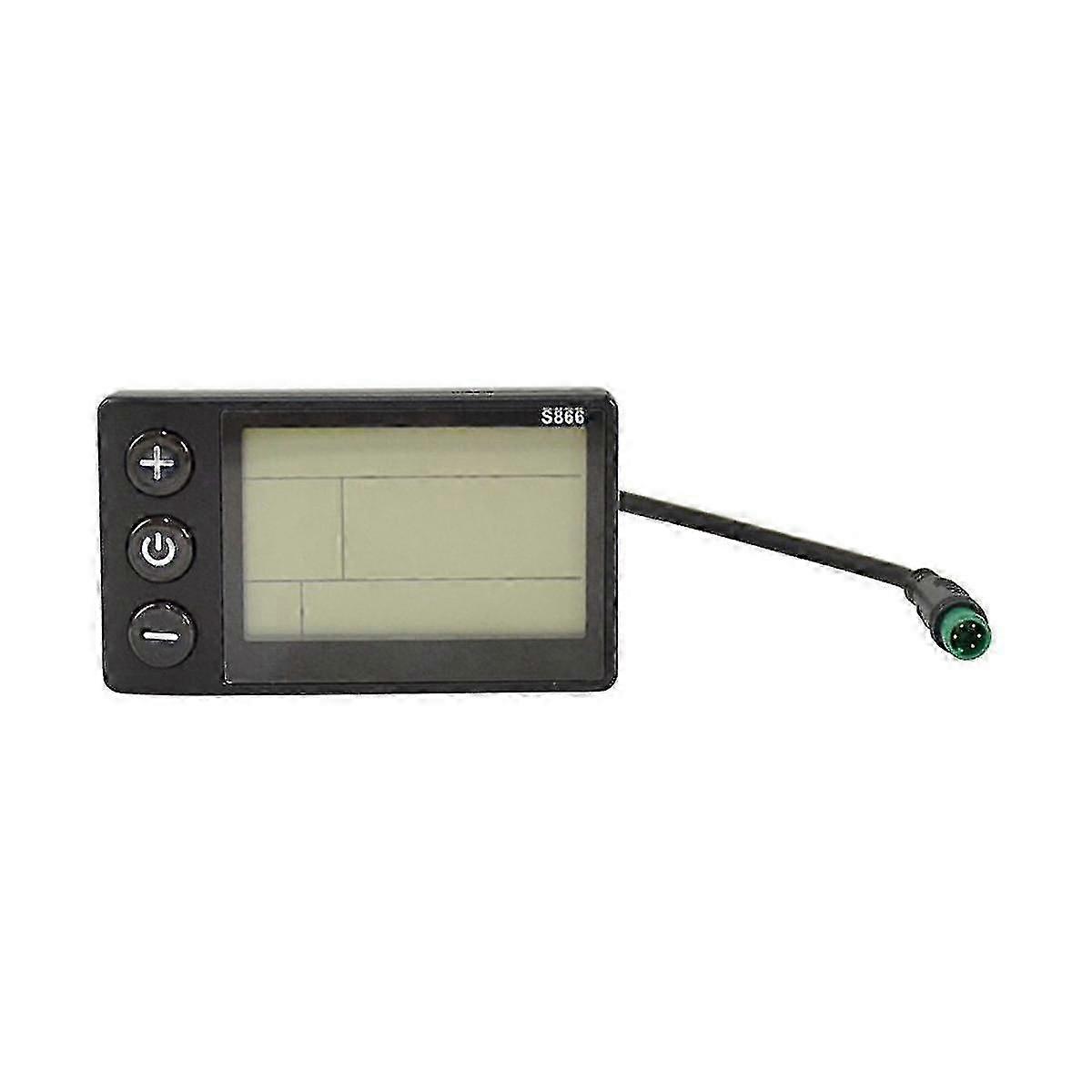 Waterproof LCD Display Control Panel compatible with Electric Bike/E-Scooter S866 Model with Meter Function