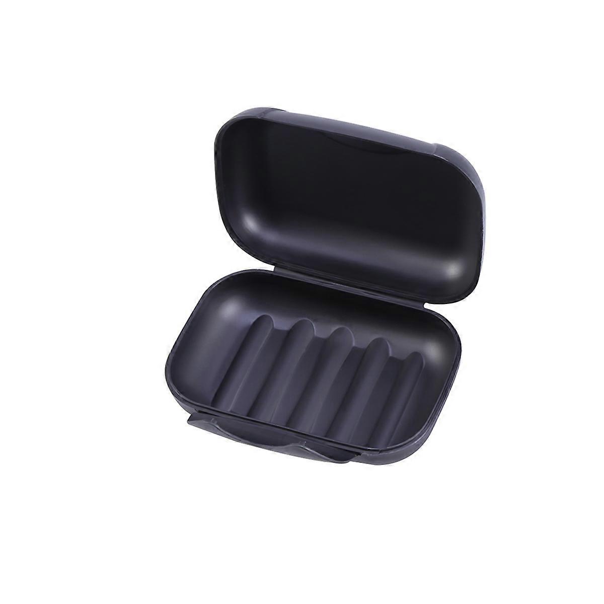 Portable Soap Box Container for Storage Creative Soap Holder Black