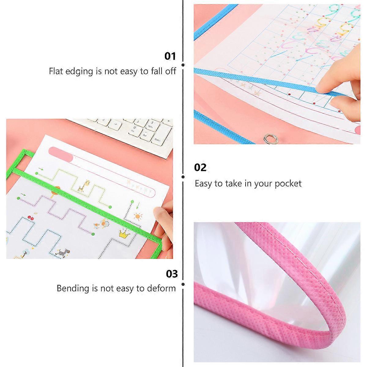 Pet File Pockets for Children Dry Erase Function