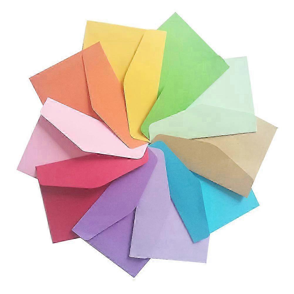 Paper Envelop Blank Monochromatic Envelope compatible with Storage Use 60Pcs