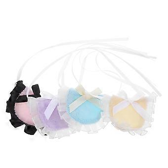 Small Pet Drool Towel for Parrot 4Pcs Assorted Color Washable Bandanas