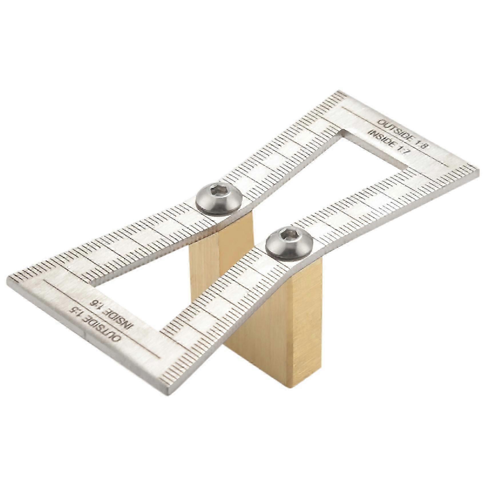 Dovetail Marker, Dovetail Guide Tool with Scale, Silver