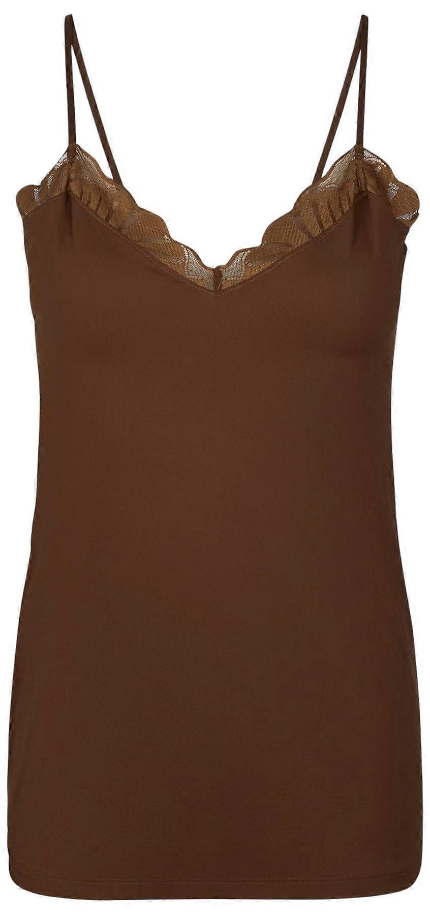 Falke Delicate Touch Chemise Top - Deer Brown