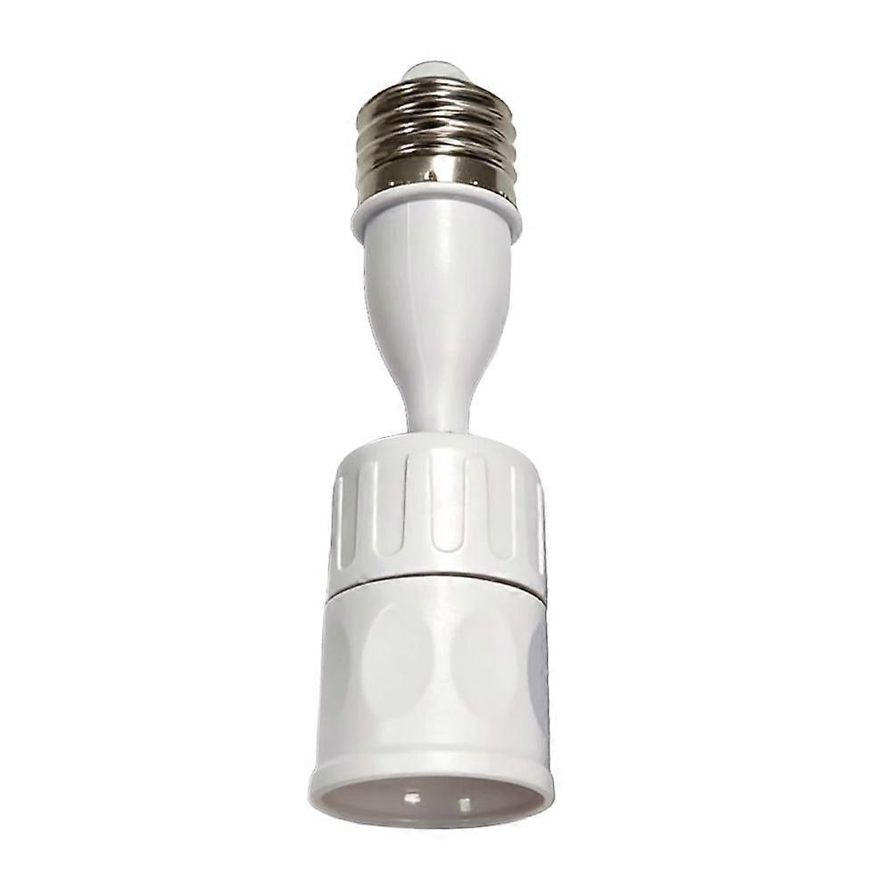 E27 Rotating Light Socket 360 Degree Extender Converter Plastic Metal