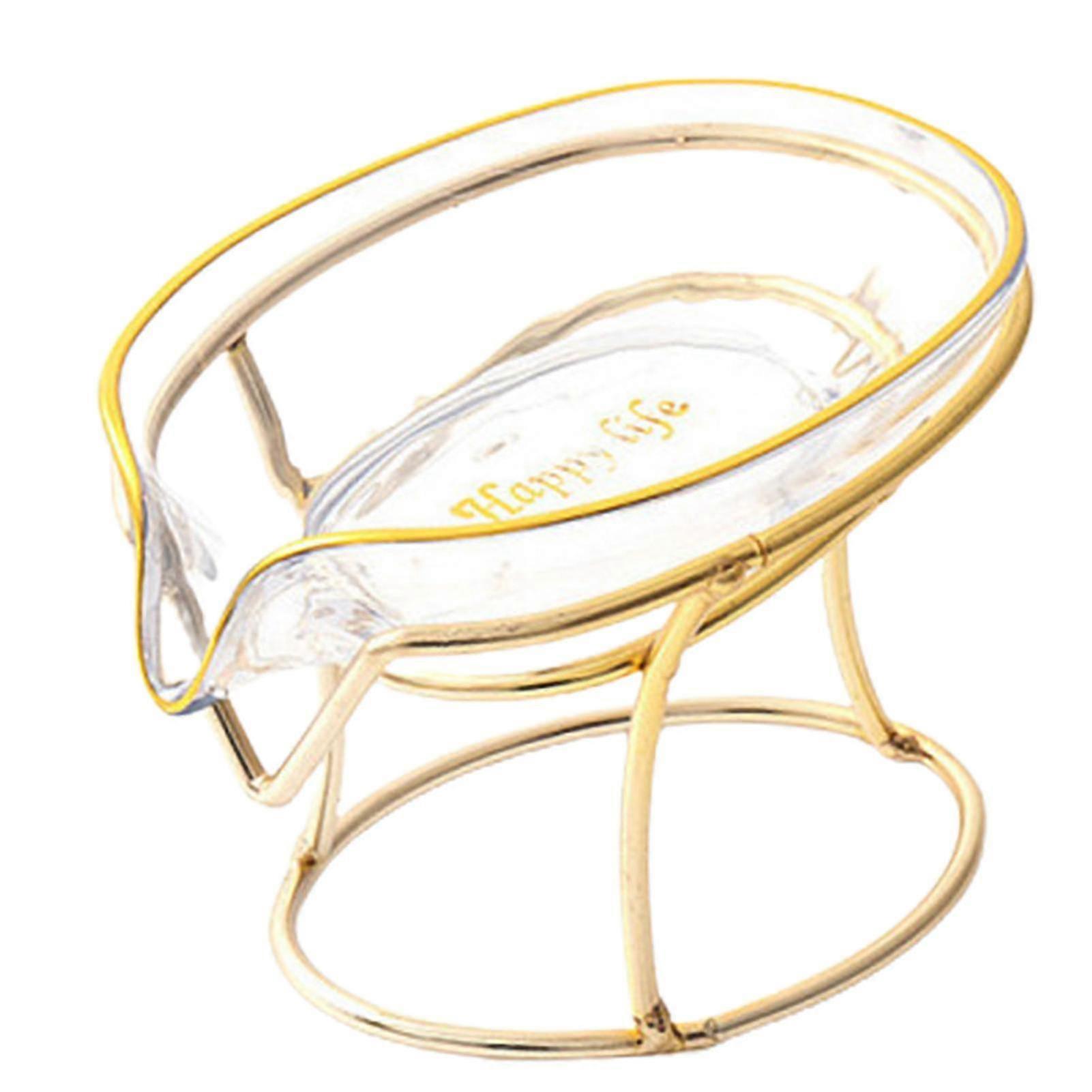 Open-Tilt Leaf Design Soap Saver Dish