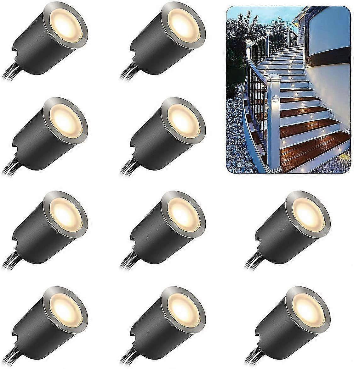 Recessed LED deck light with protective shell outdoor landscape lighting waterproof