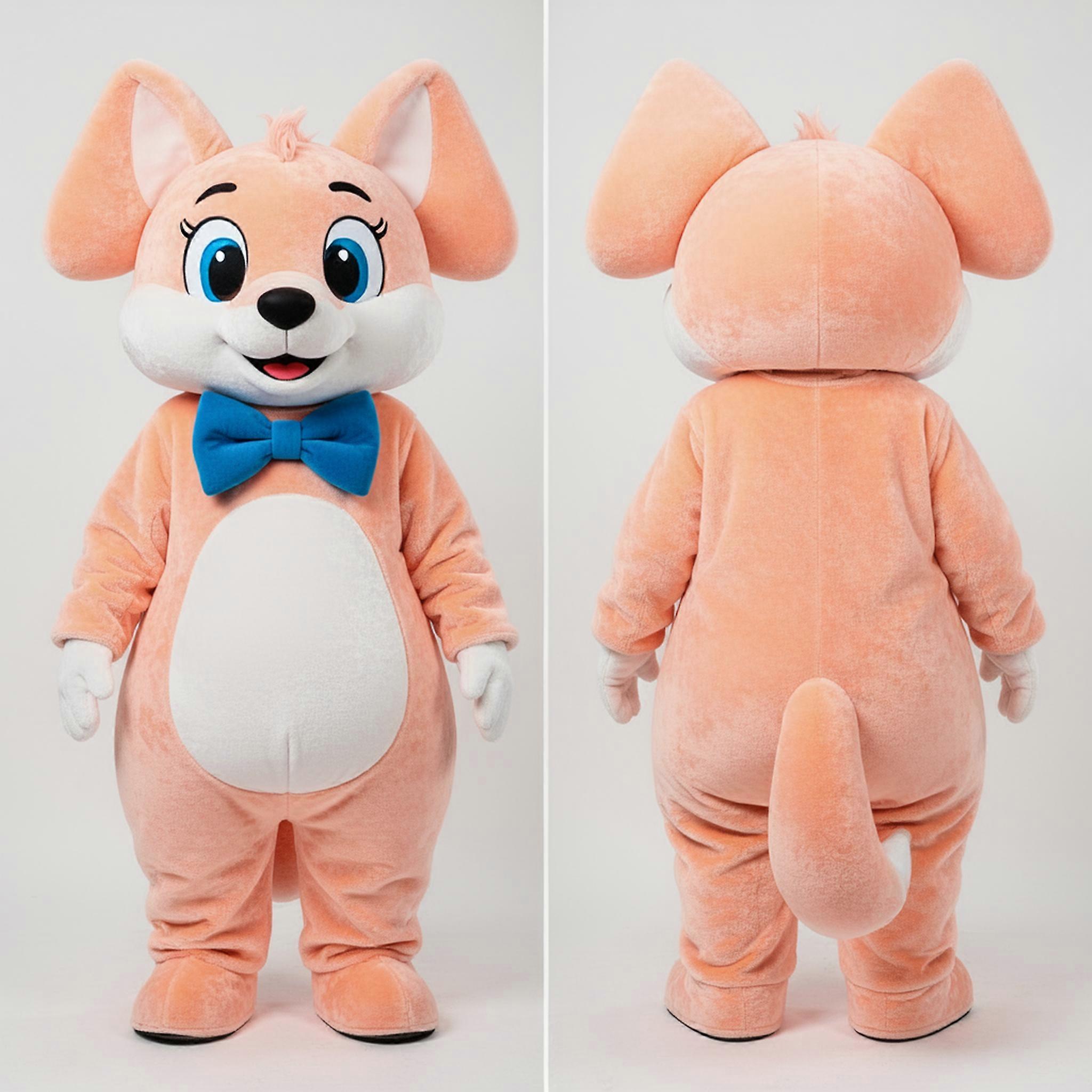 MASTICOT Peach Cartoon Dingo Mascot