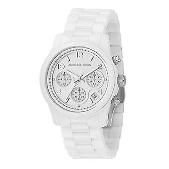 Mkors Runway horloge voor vrouwen analoge kwarts met MK5161 keramische armband