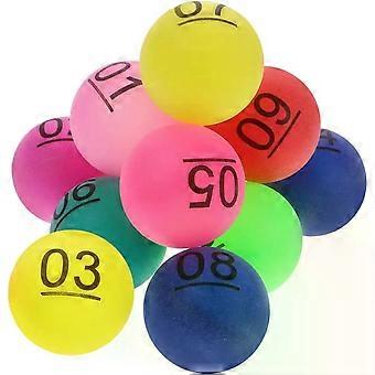 ibasenice Bingo Balls 20 Pack Multicolored Mini Balls Numbered Pp for Games