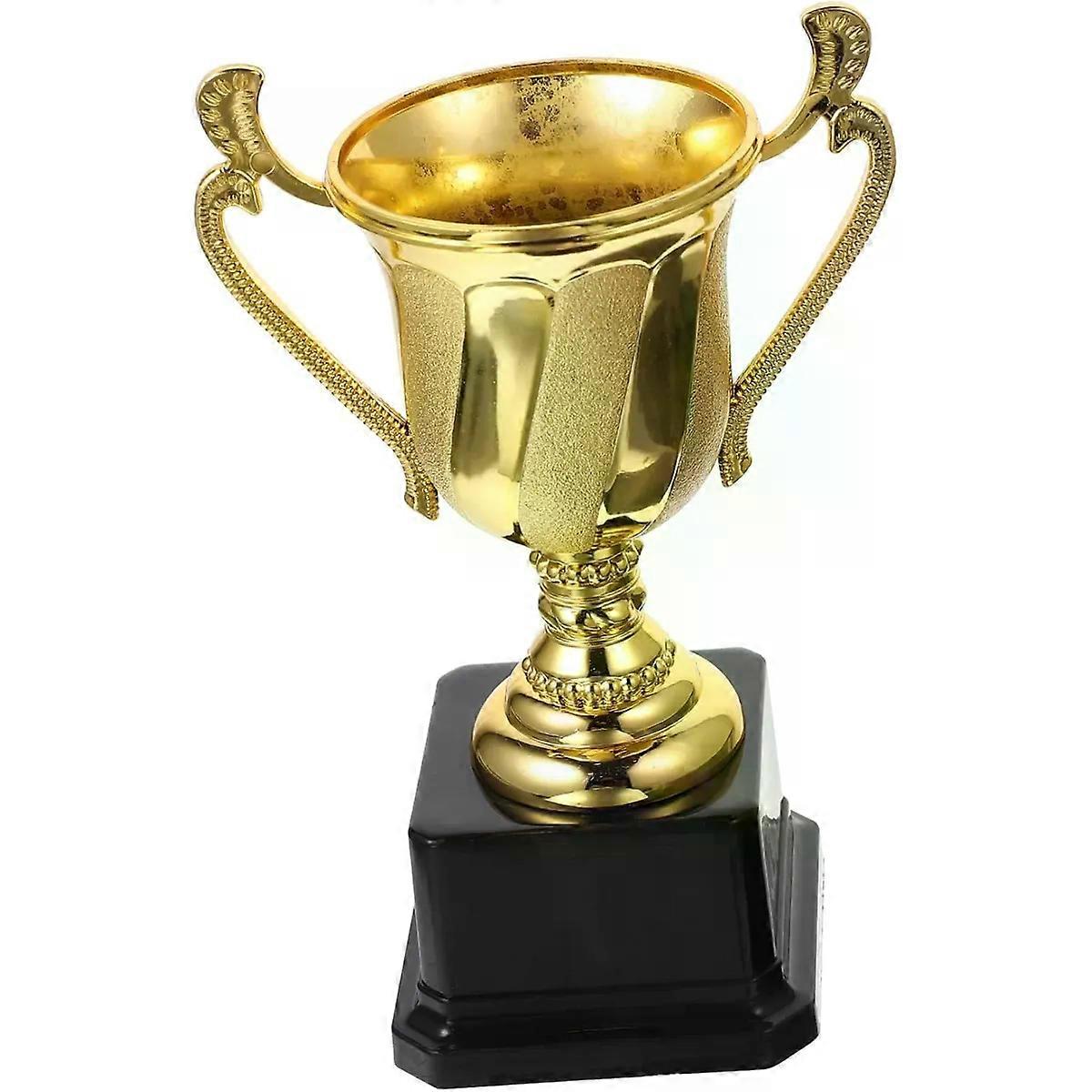 Plastic Trophy Cup with Personalizable Label Area for Students