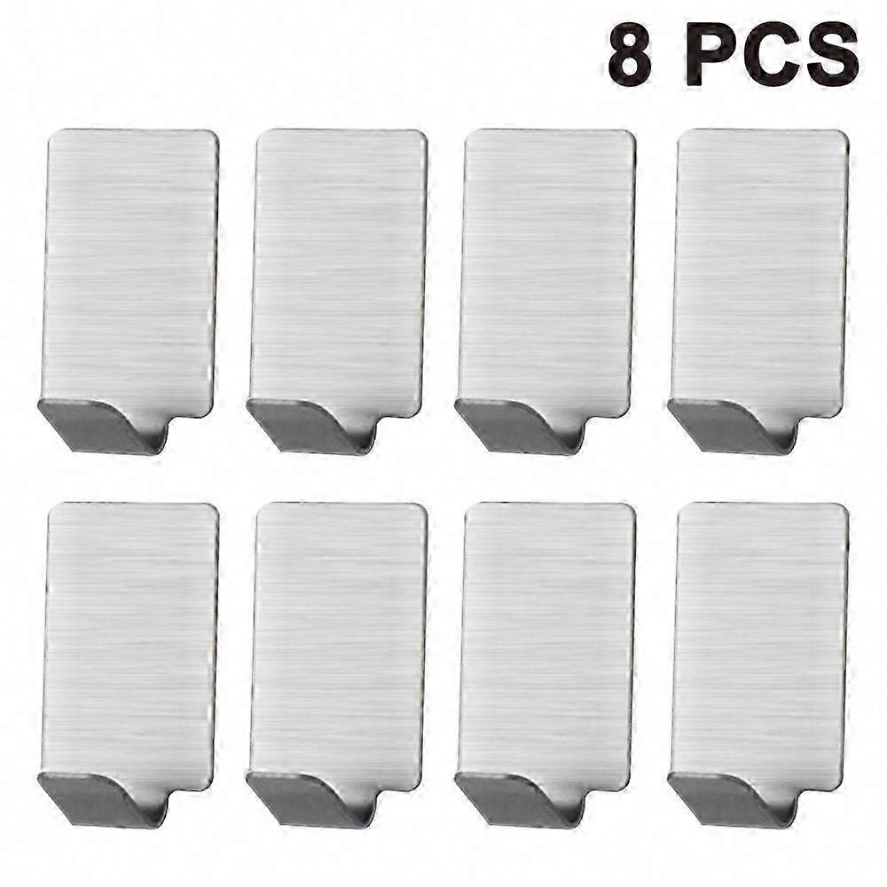 Compact Space-Saving Hooks, Stainless Steel Adhesive, Waterproof & Rustproof, Easy Install & Remove, Multipurpose Home Use