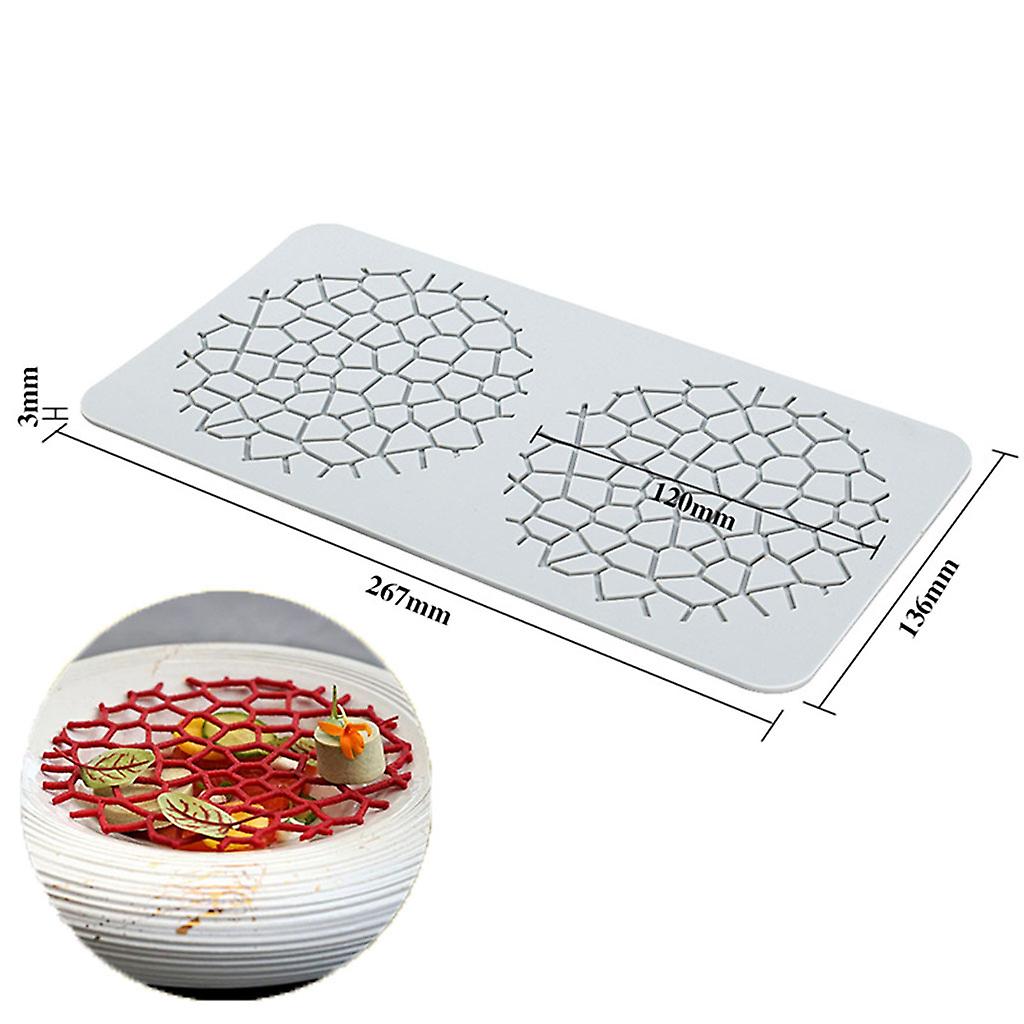 Molecular Cooking Printing Mold Silicone Material for Cake Border Decoration Use