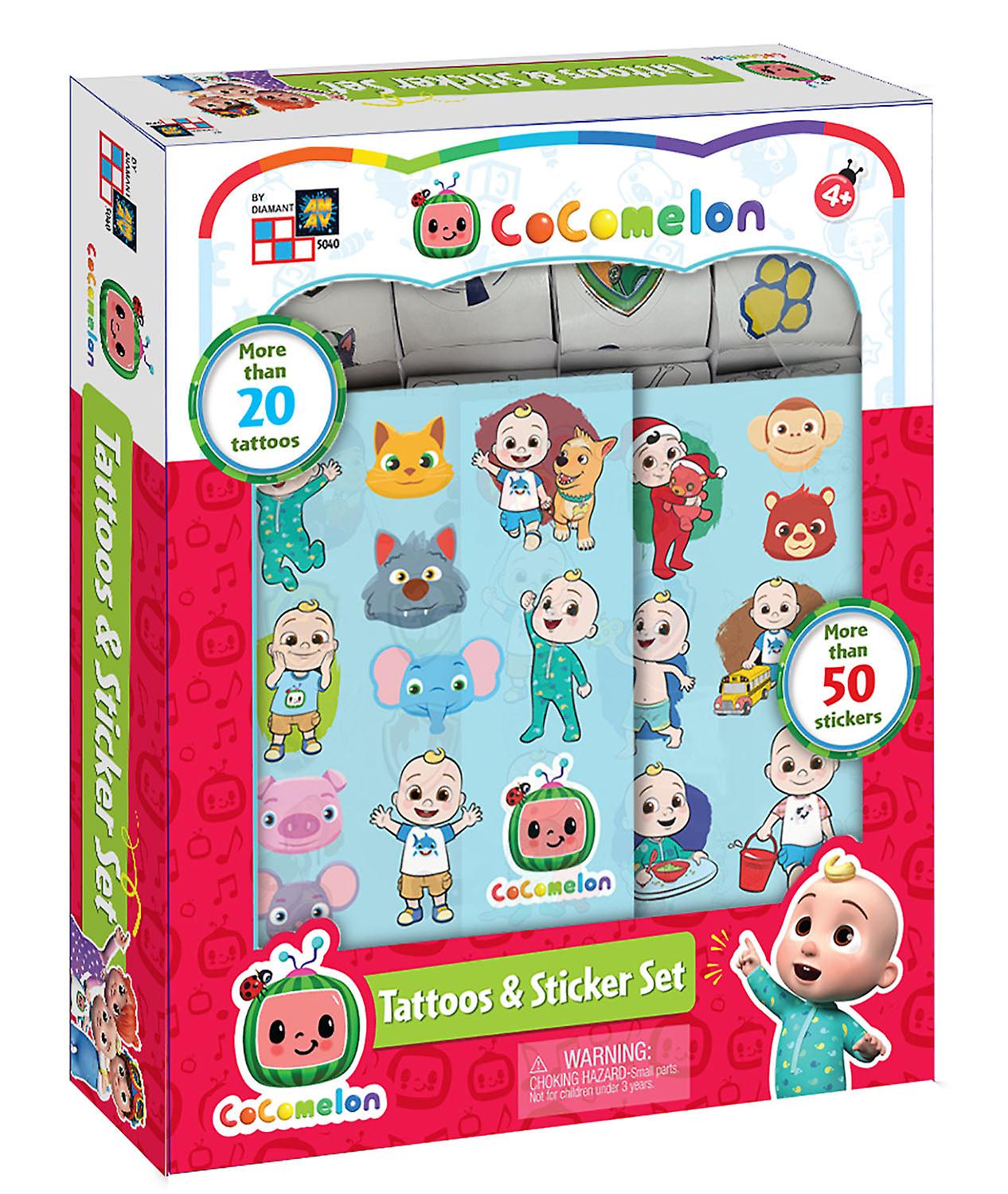 Cocomelon - Sticker & Tattoo Set