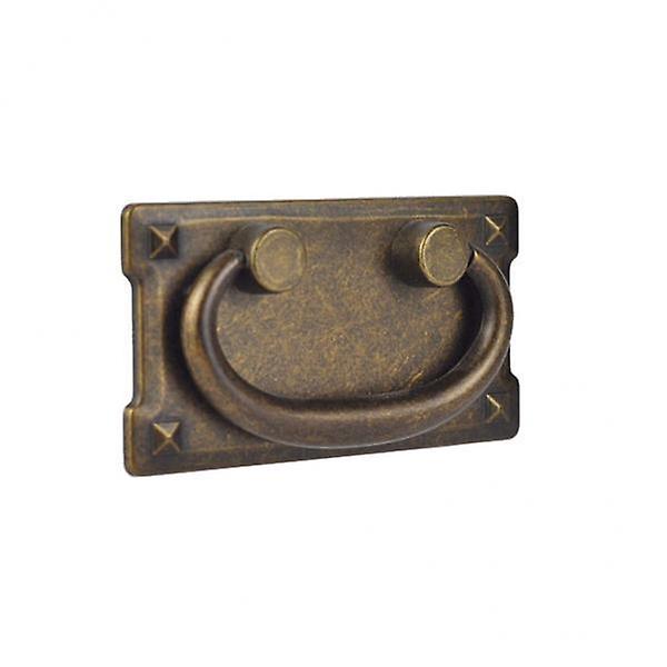 5xRetro Cabinet Knobs Drawer Door Bin Wardrobe Drop Ring Pulls Handle Bronze