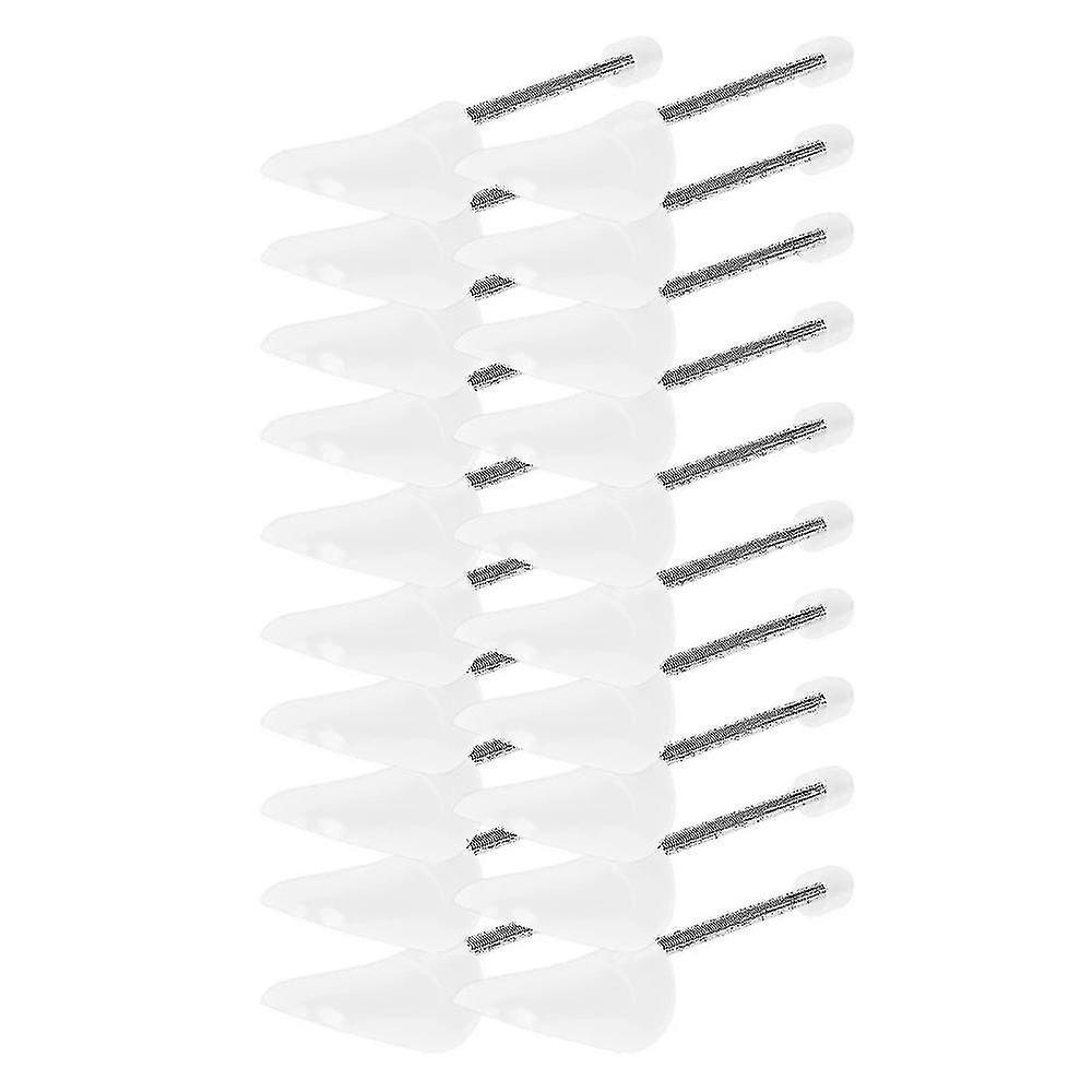 10 Pair Shoe Trees Plastic Shoe Stretchers Transparent Shoe Shaper with Spiral Spring