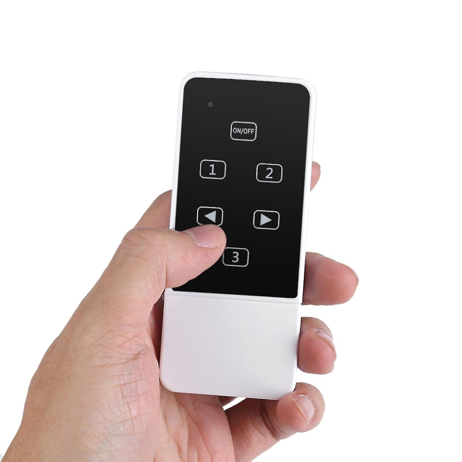 Touch screen led light dimmer switch wireless rf remote control glass ...