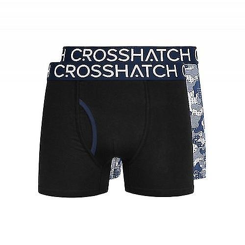 Crosshatch Mens Kamzon Boxer Shorts (Pack of 2)