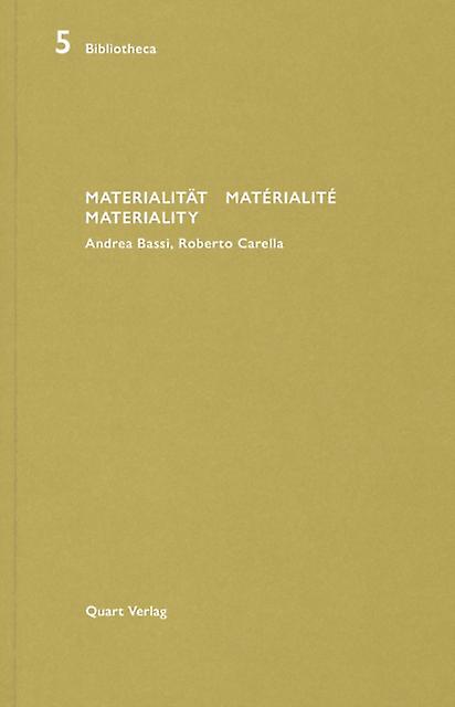 Materialitatmaterialitemateriality by Heinz Wirz Paperback