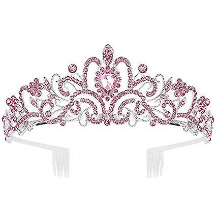 Couronne de cristal avec peigne de strass pour la couronne nuptiale Wedding Prom Pageant Princess Party
