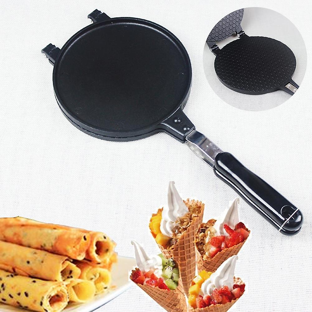 ZHOUBA Crunchy Egg Roll Machine Omelet Mold Ice Cream Cone Maker Bakeware Baking Tool