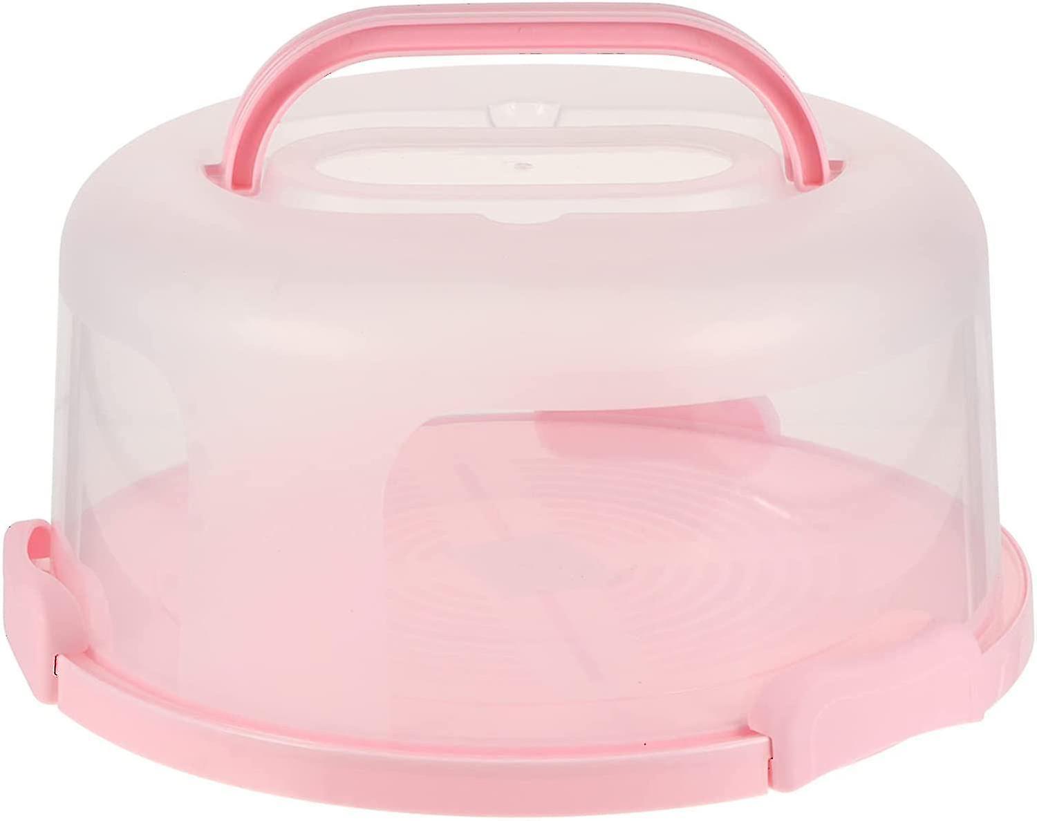 Round Cake Carrier Portable Saver Cake Container Dome Cake Box For Transporting Cake Cupcakes And Co