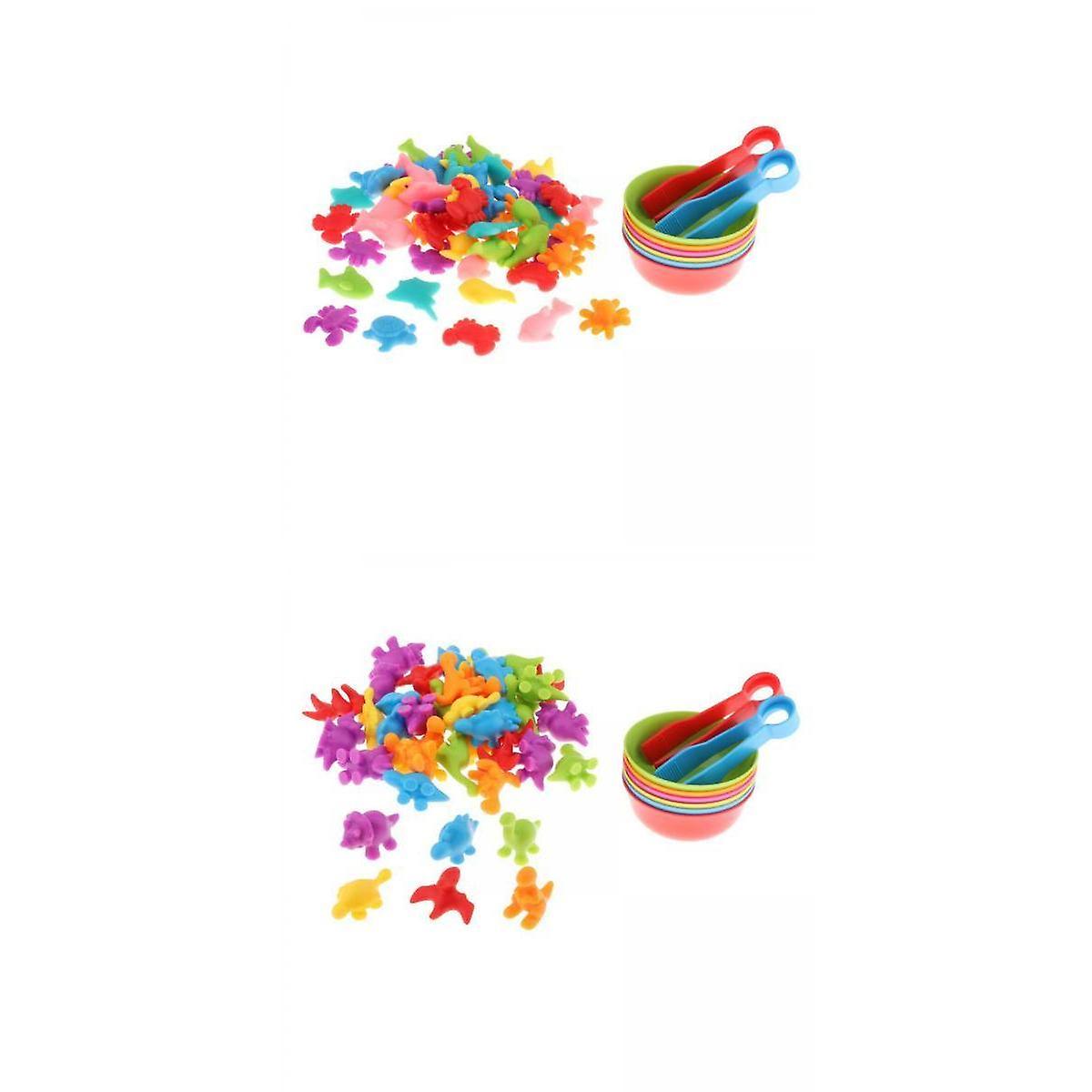 2 Set Counting Sorting Toys Cognition Kids Educational Toys