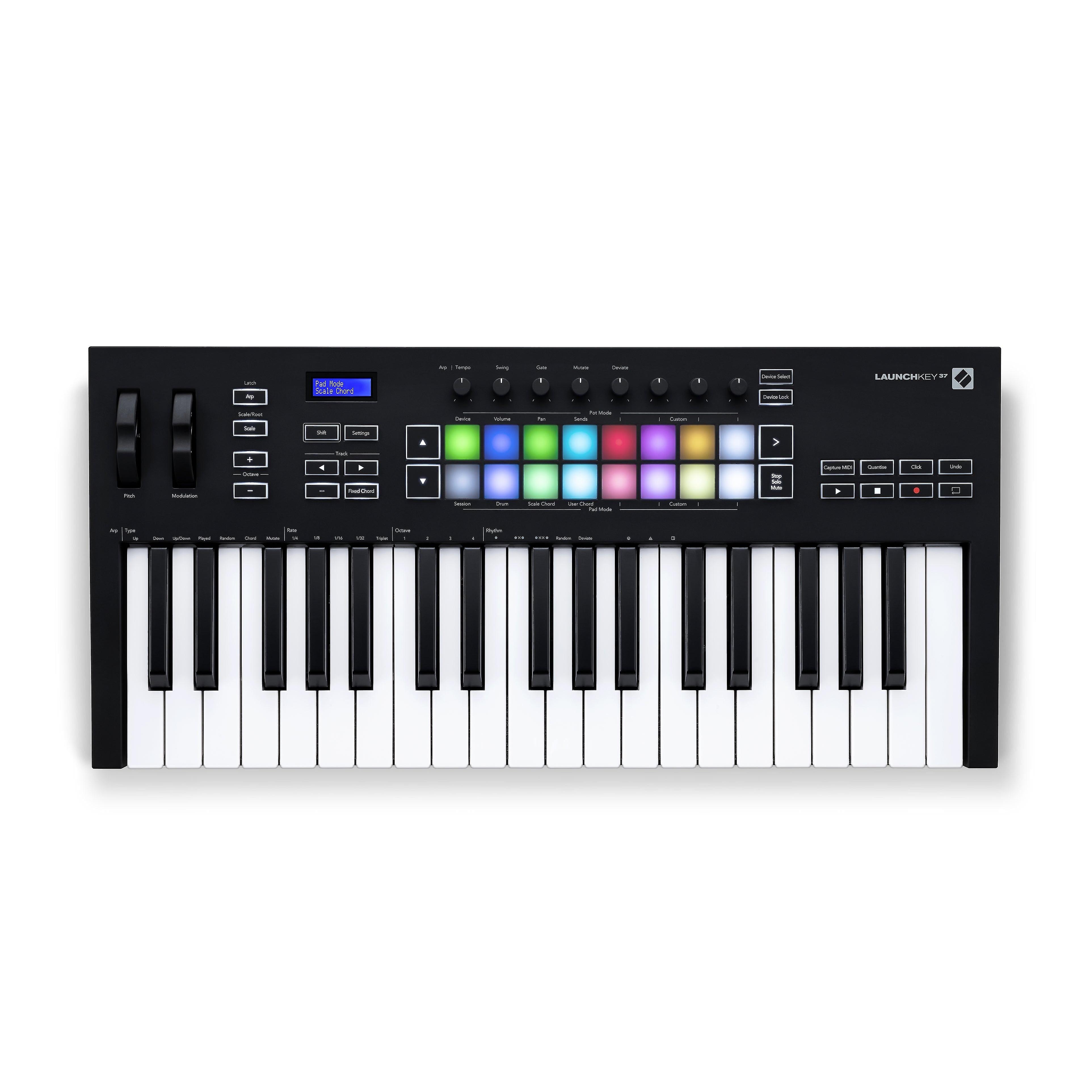 Novation Launchkey 37 Highly Integrated Midi Keyboard Controller For Producers And Performers
